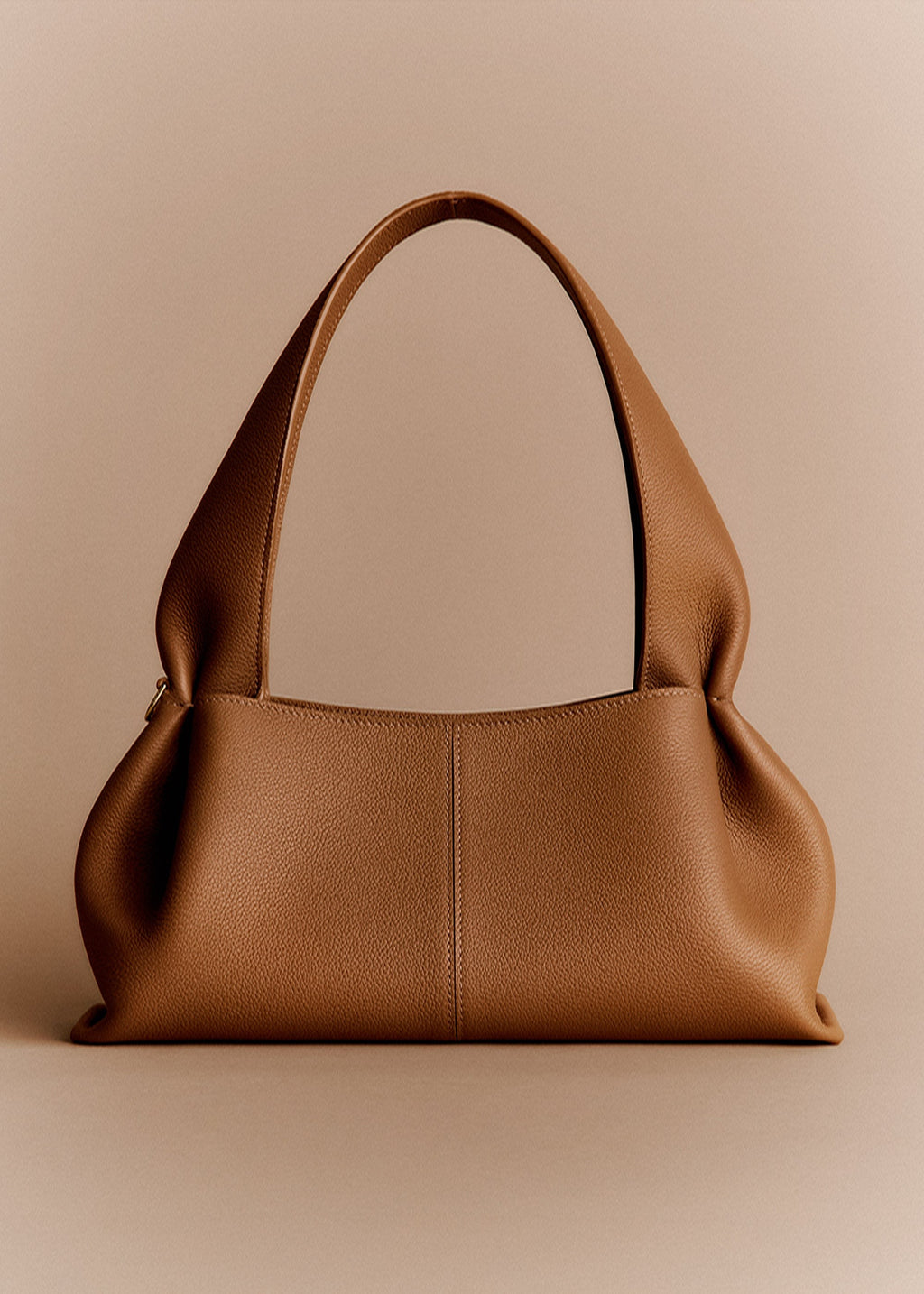 Handbag - Textured Camel