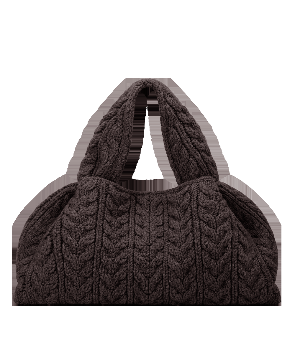 Large Handbag - Merino Ebony