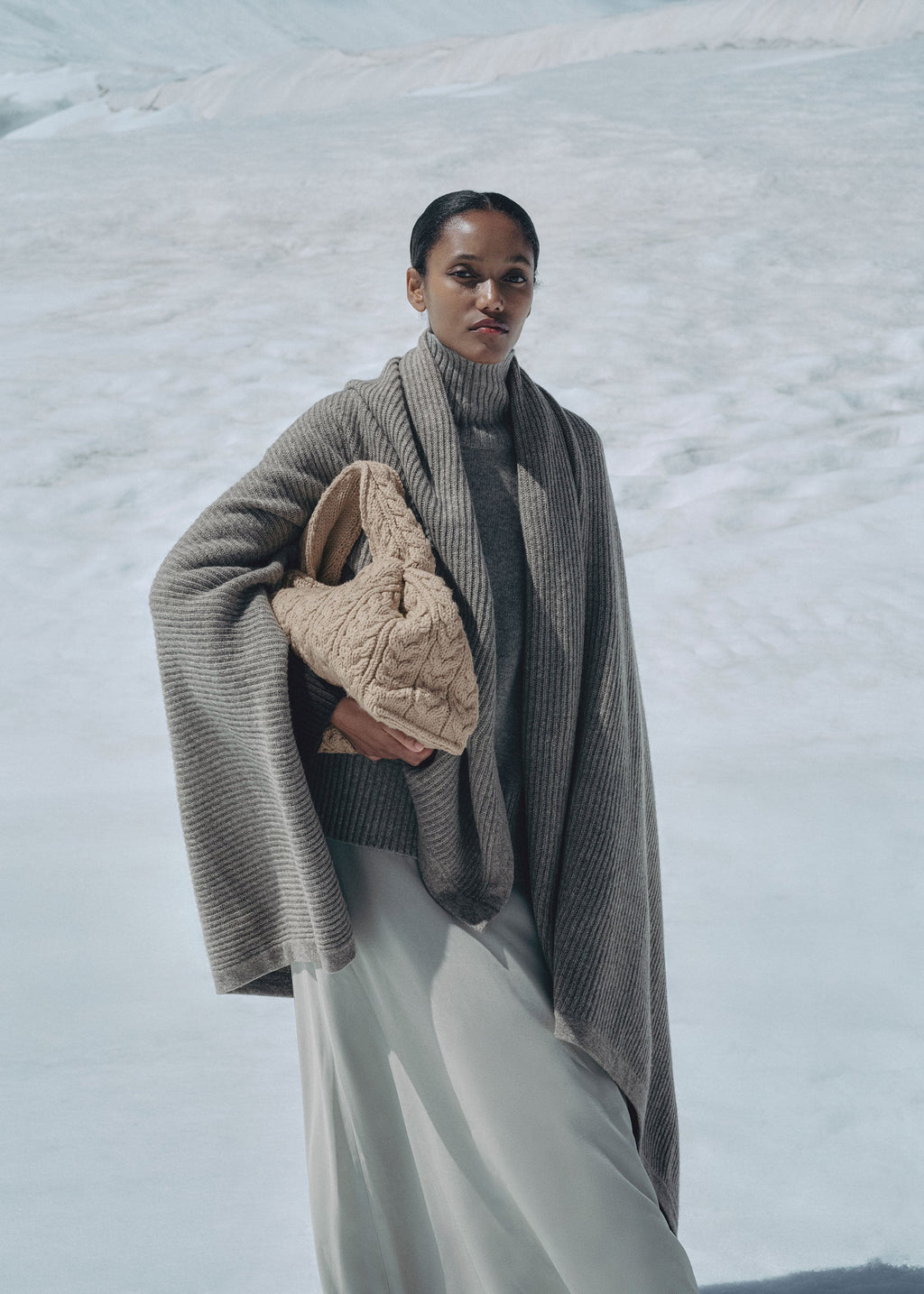 Large Handbag - Merino Ecru