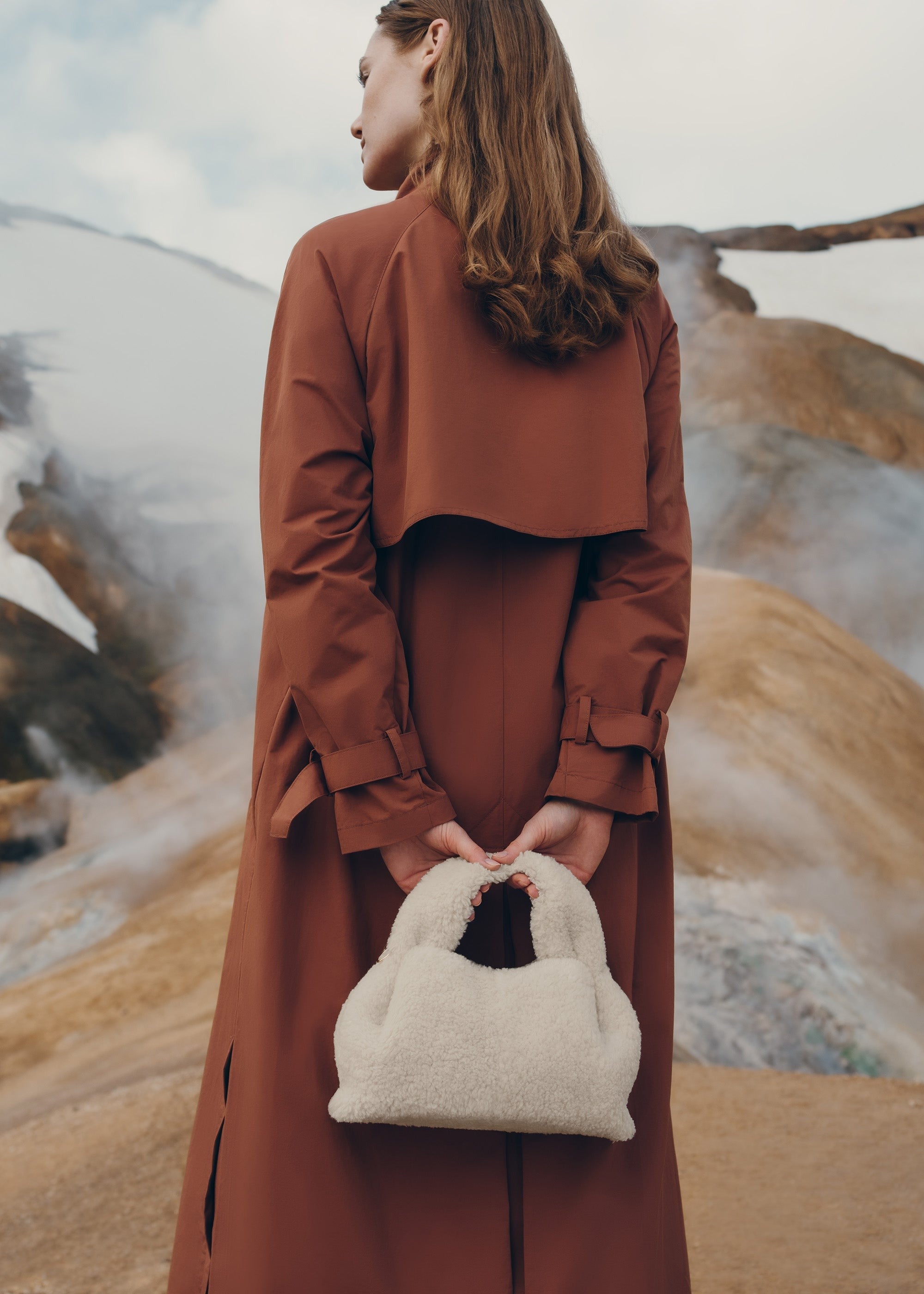 Mini Handbag - Ecru Shearling