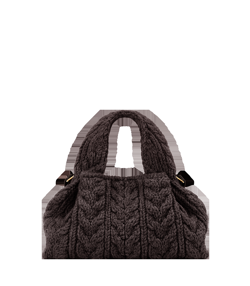 Mini Handbag - Merino Ebony