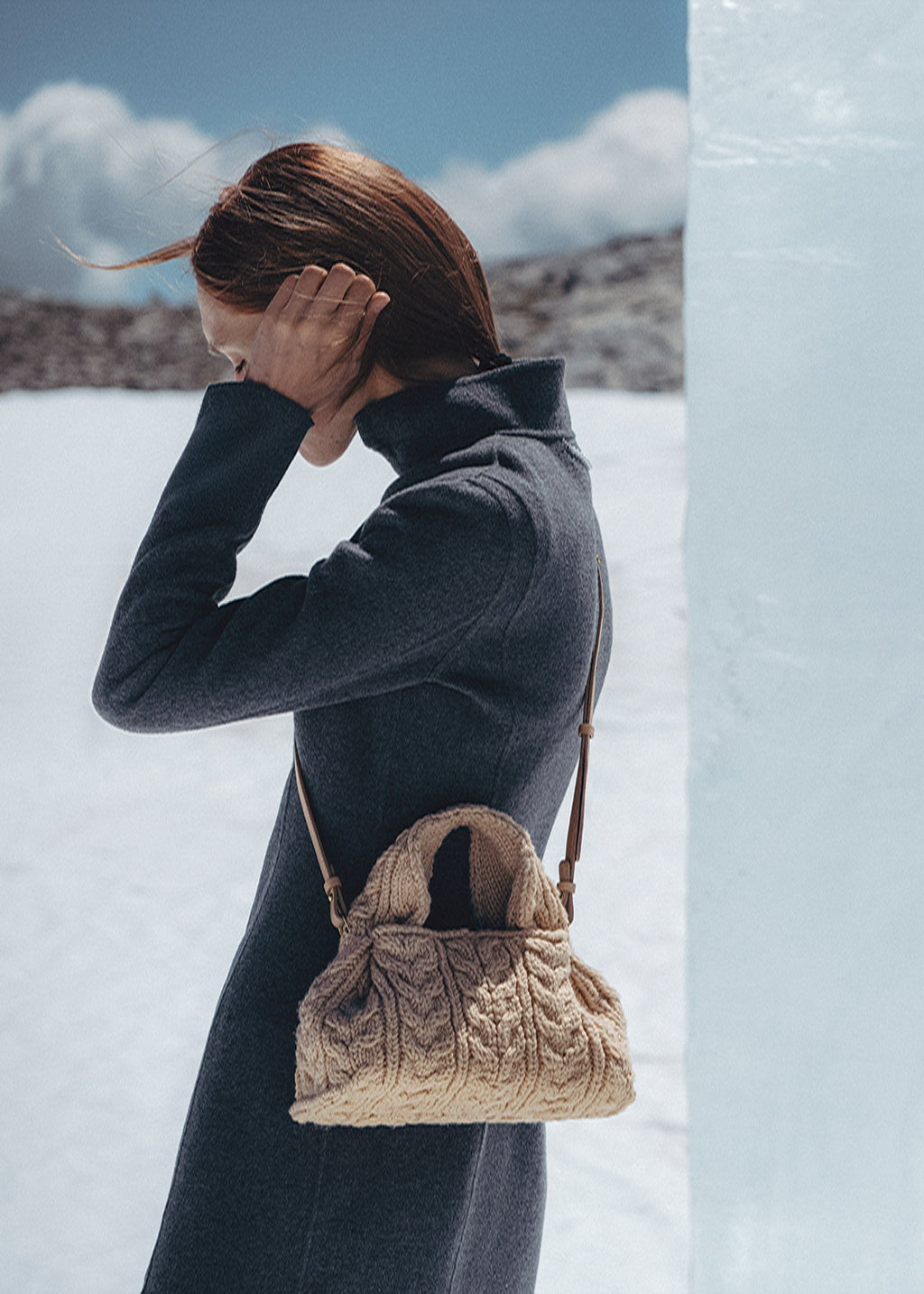 Mini Handbag - Merino Ecru