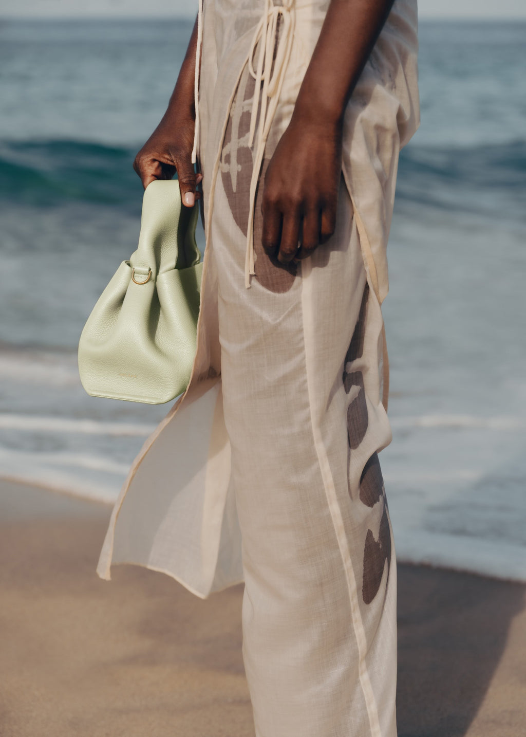 Mini Handbag - Textured Aloe
