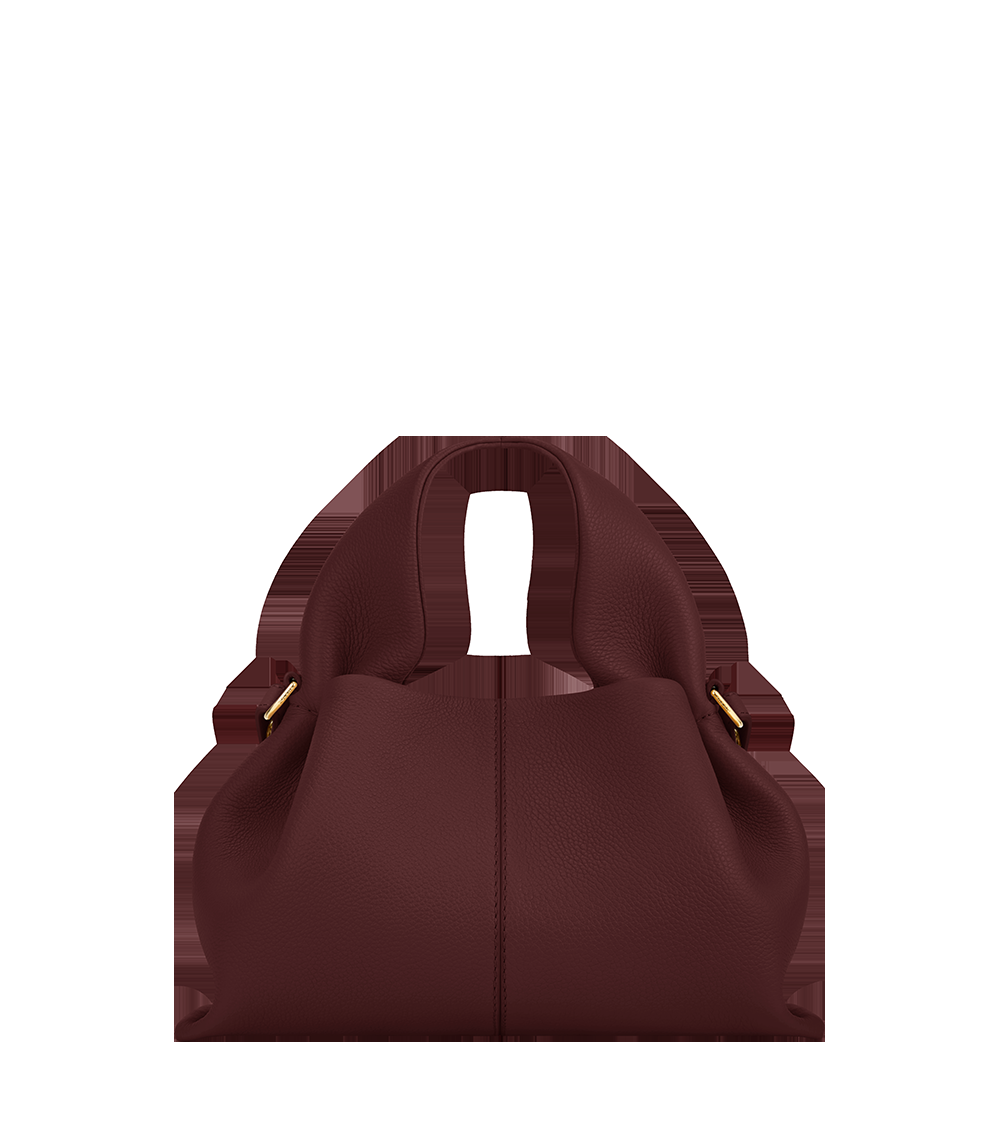 Mini Handbag - Textured Black Cherry