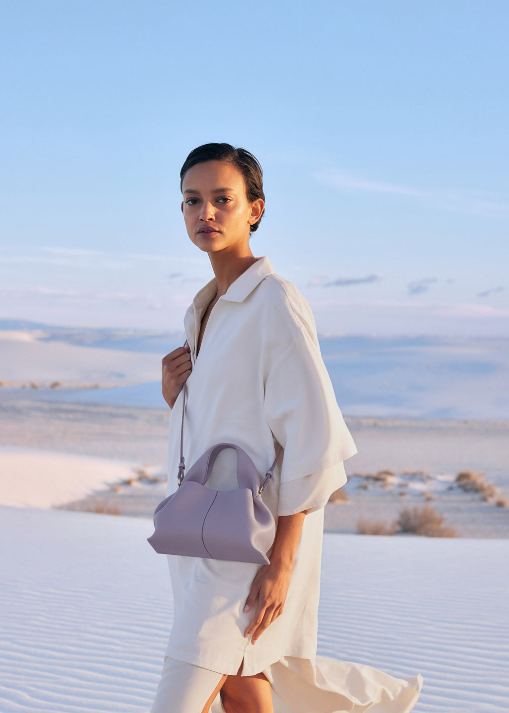 Mini Handbag - Textured Mauve