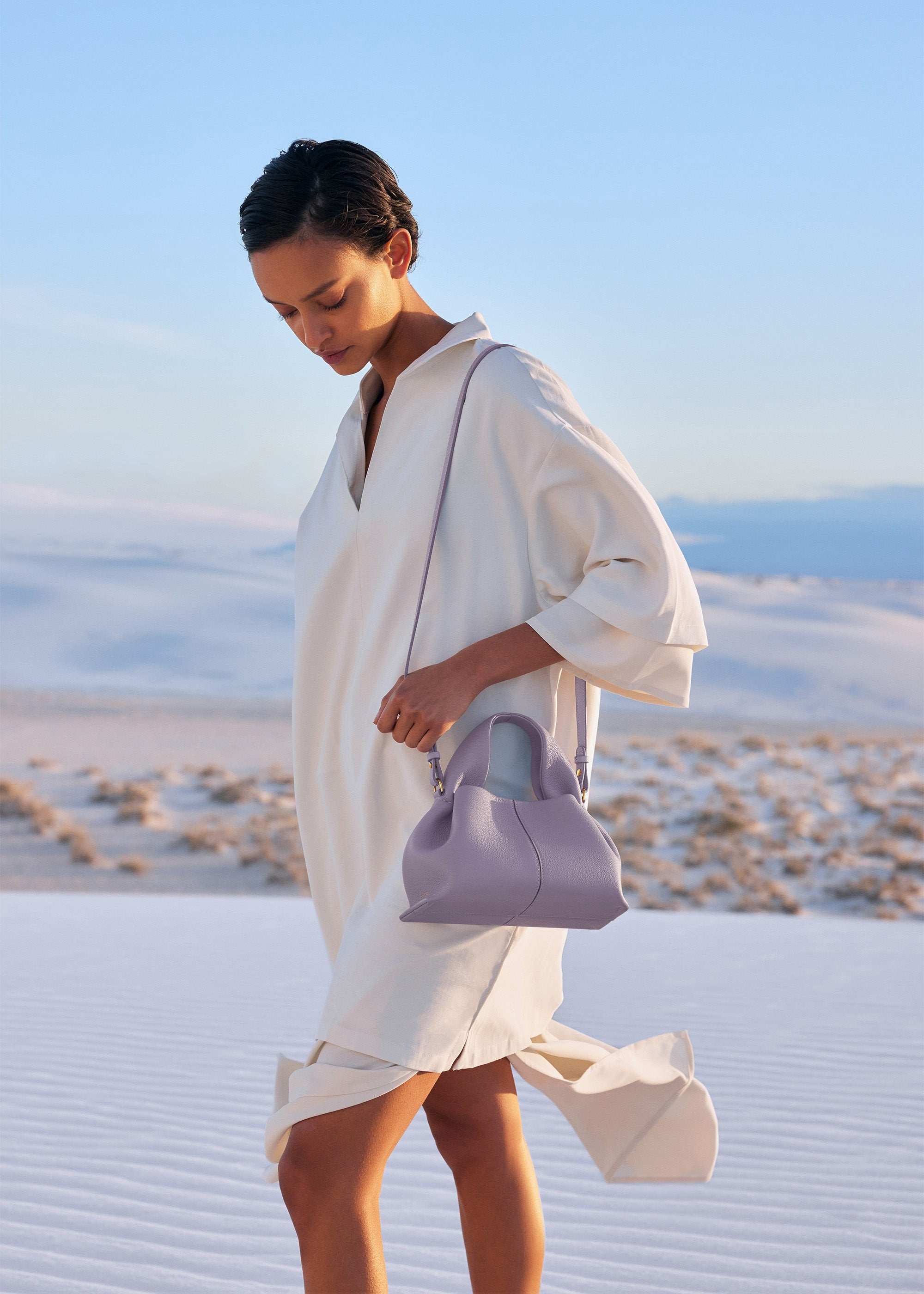 Mini Handbag - Textured Mauve