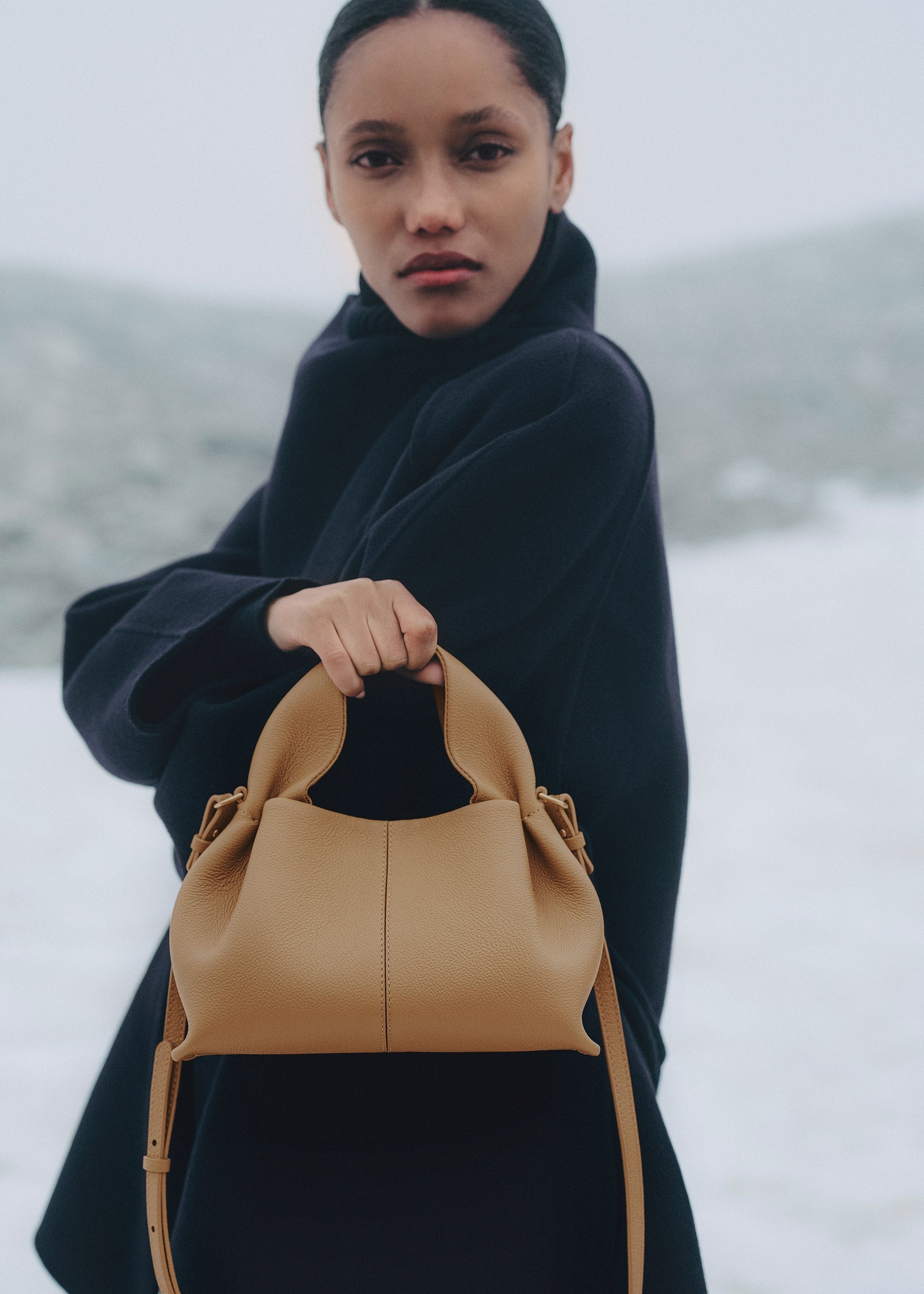 Mini Handbag - Textured Ocher
