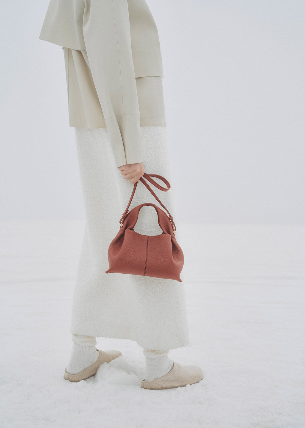 Mini Handbag - Textured Red Clay