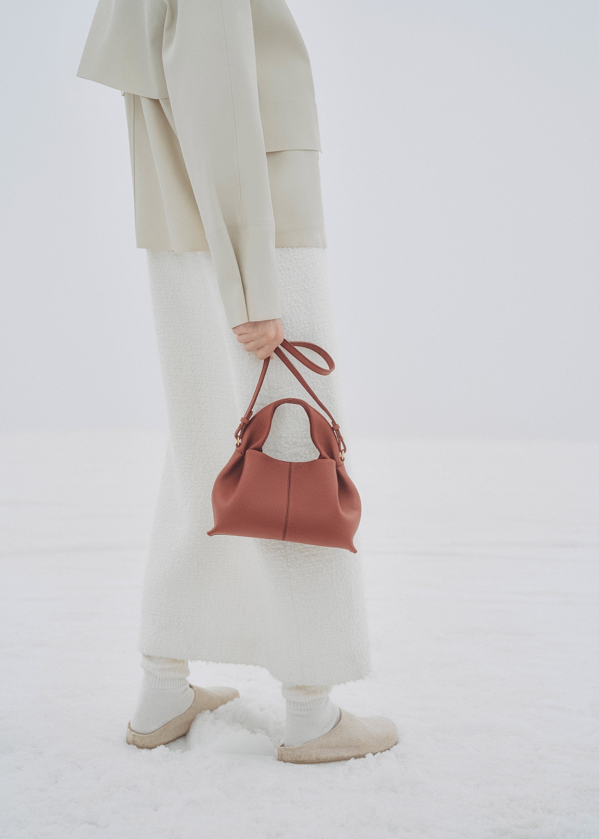 Mini Handbag - Textured Red Clay