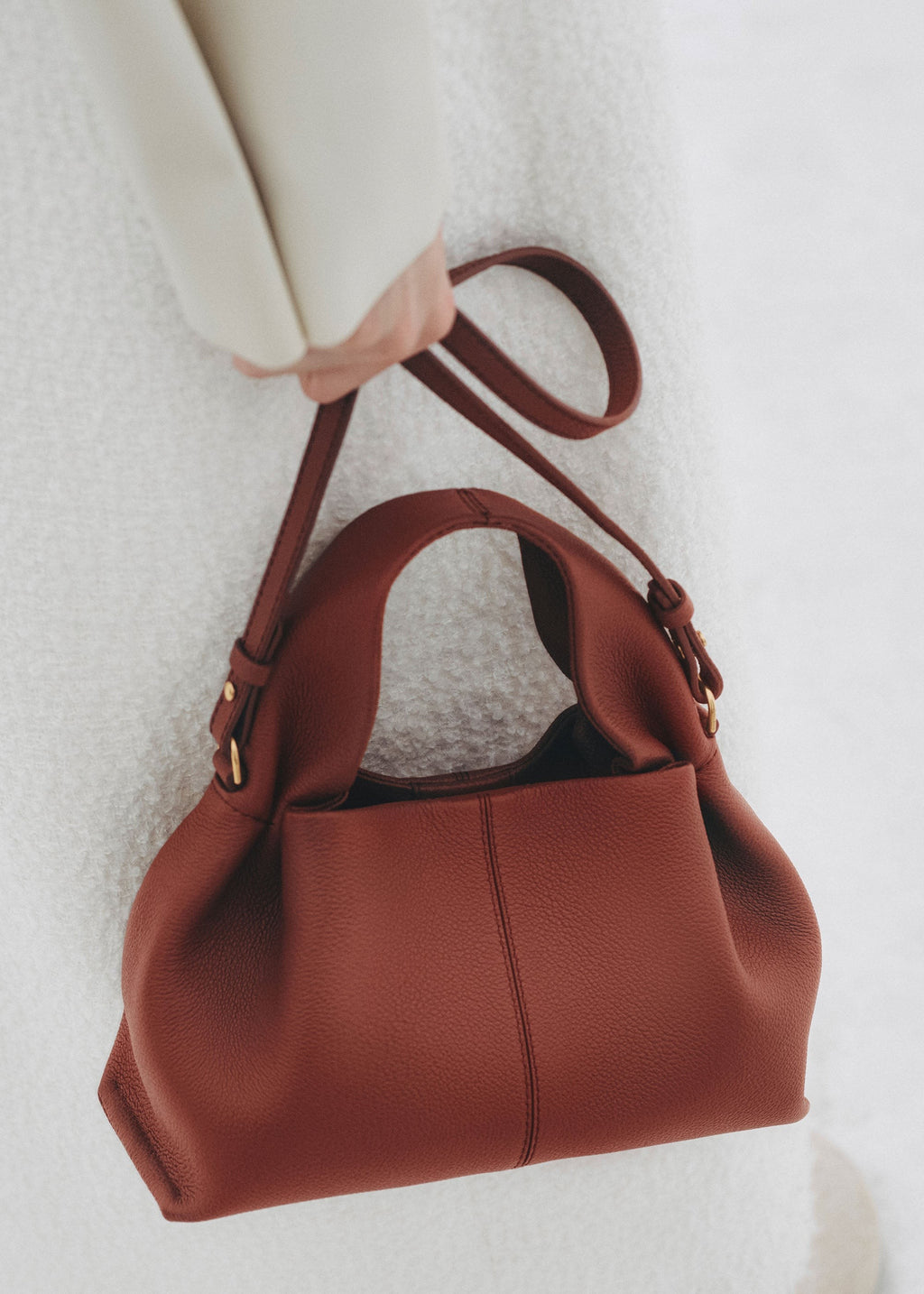 Mini Handbag - Textured Red Clay