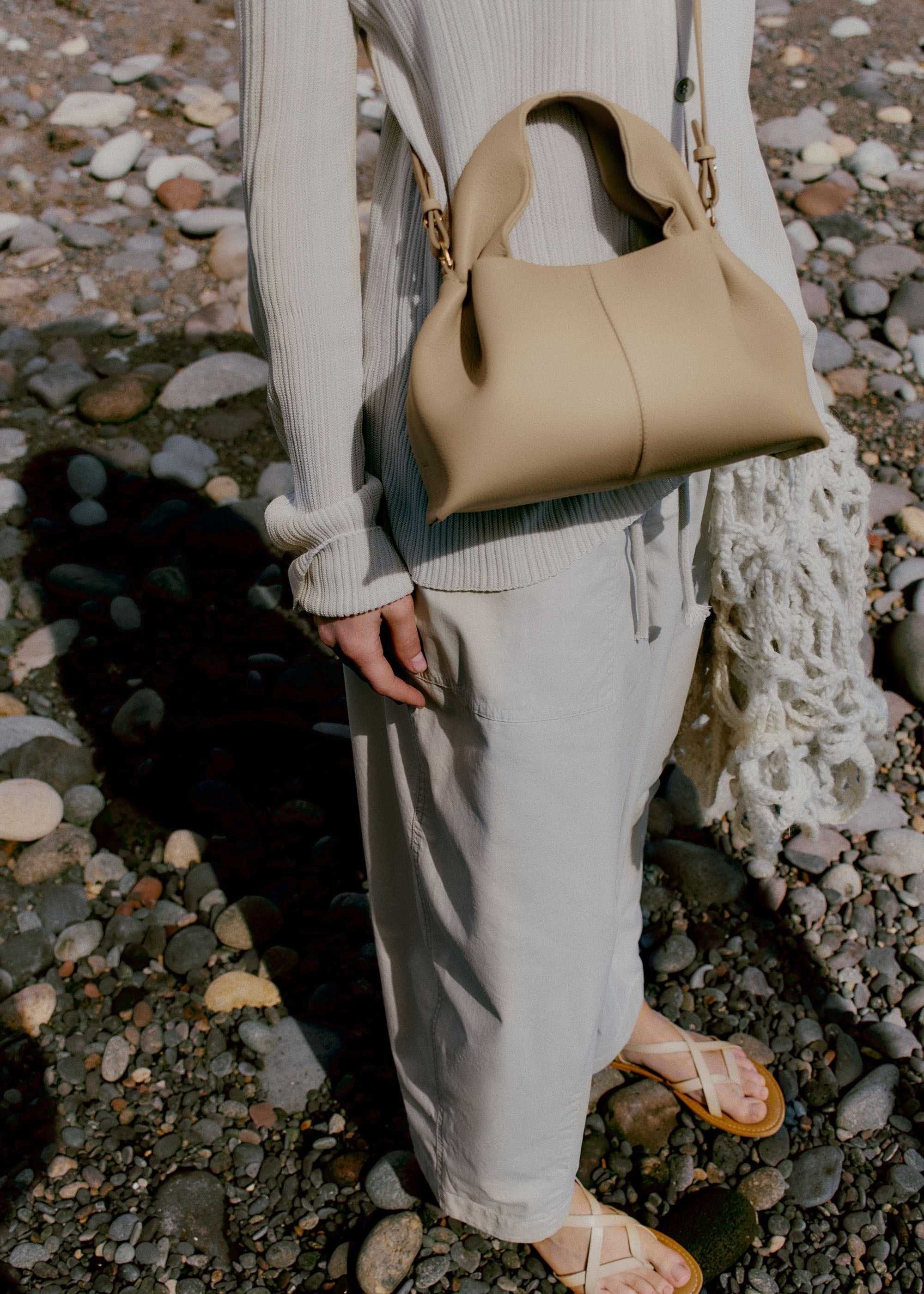 Mini Handbag - Textured Sand