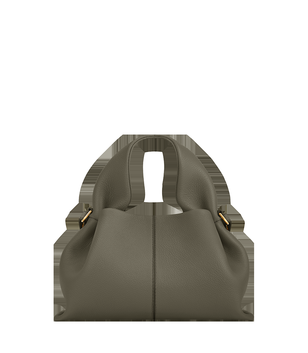 Mini Handbag - Textured Smoky Green