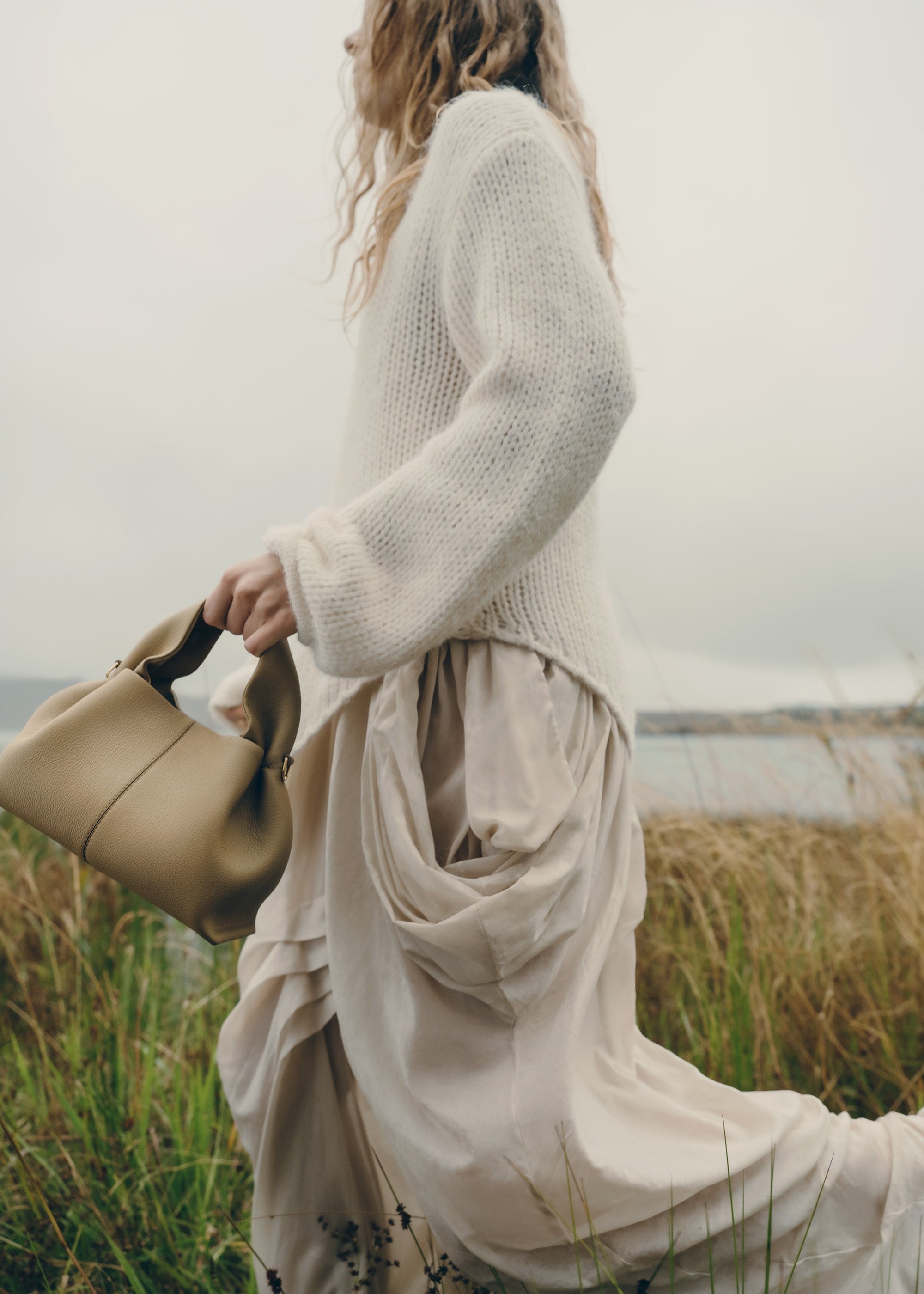 Mini Handbag - Textured Smoky Olive