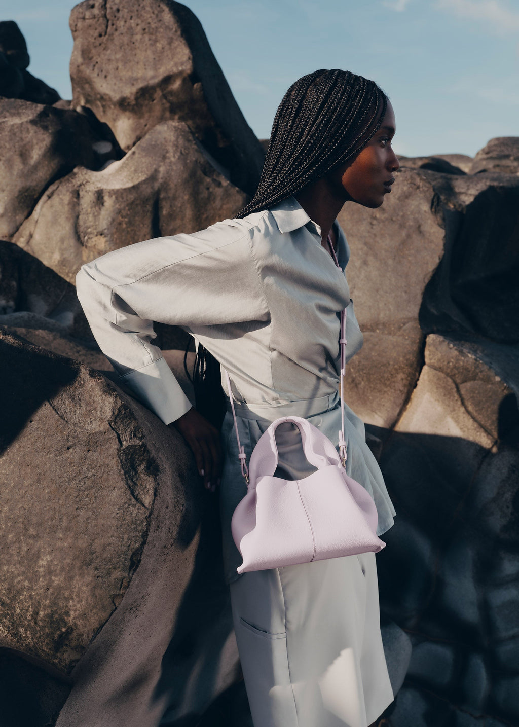 Mini Handbag - Textured Wisteria