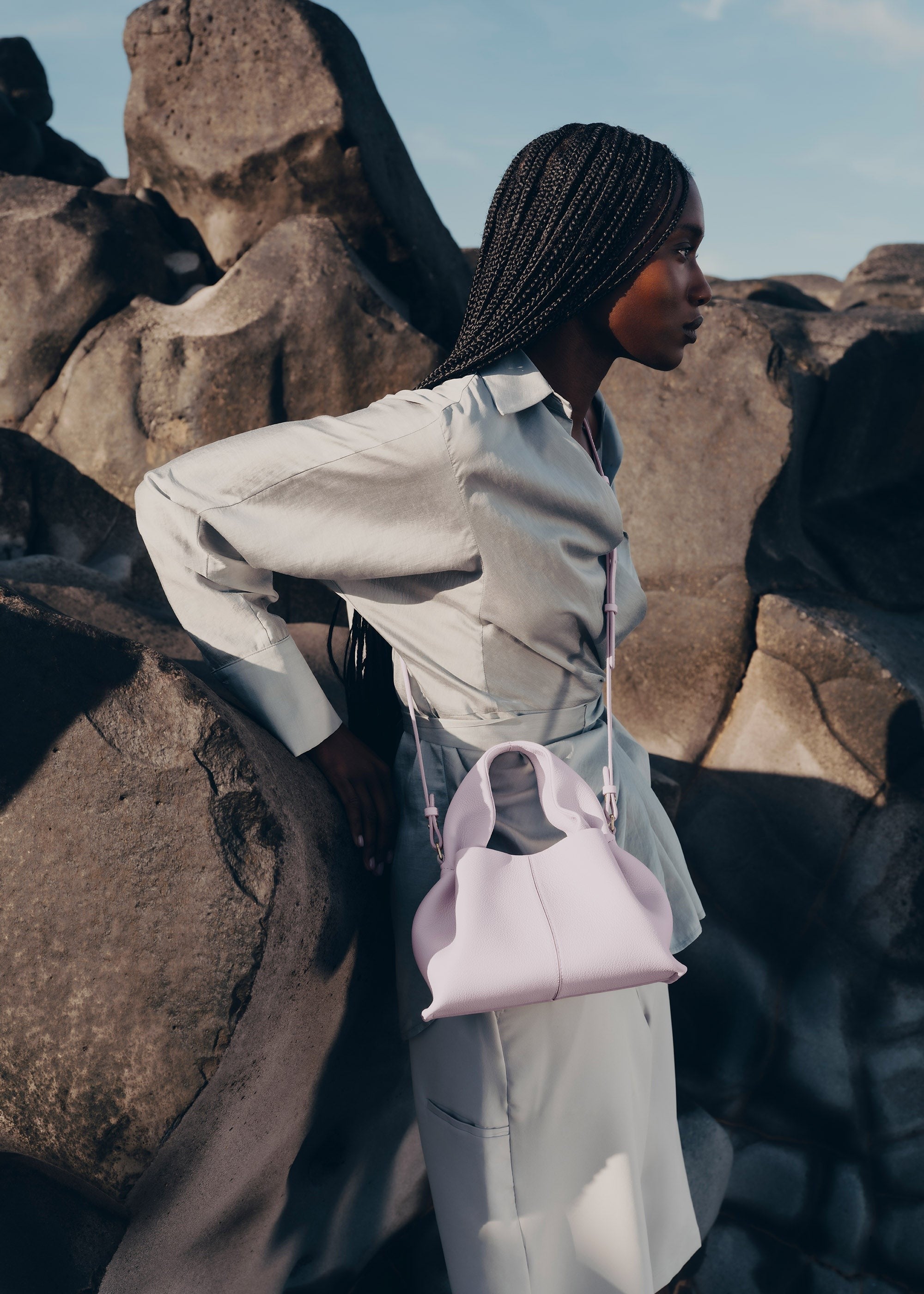 Mini Handbag - Textured Wisteria