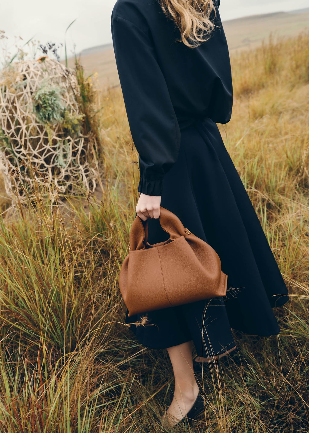 Handbag - Textured Camel