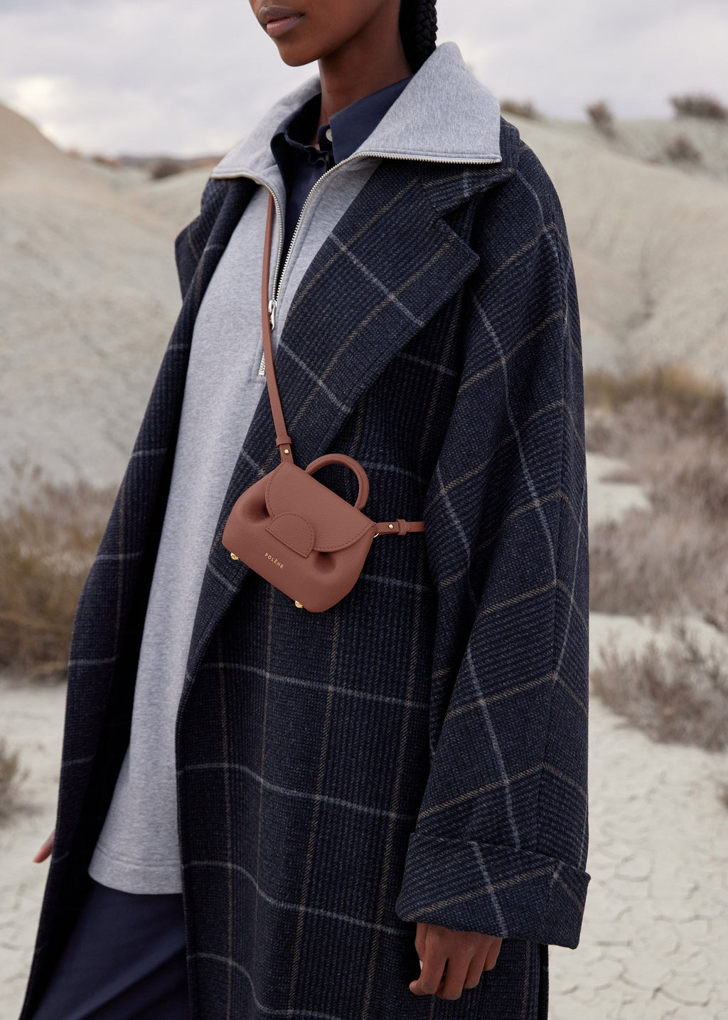 Micro Leather Accessory - Textured Blush