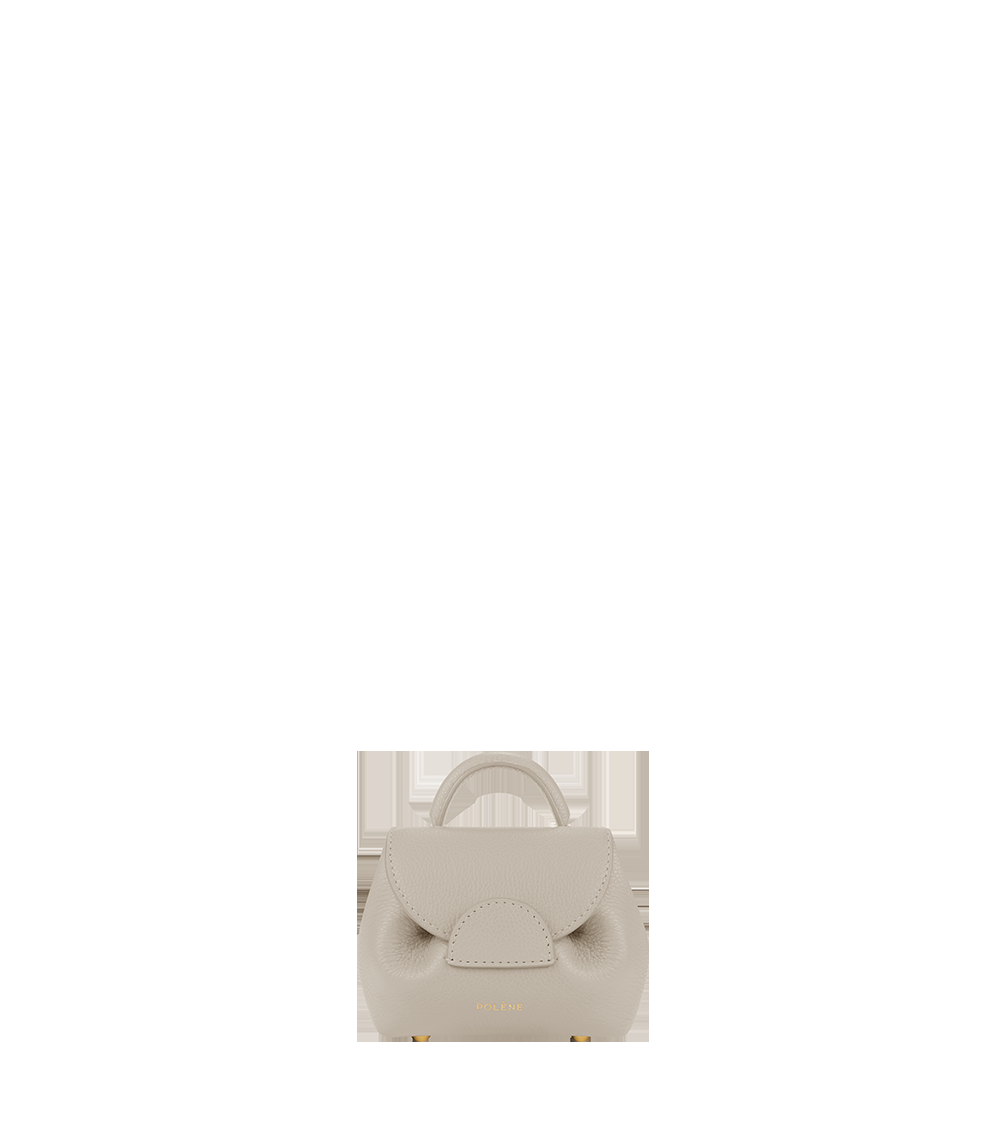Micro Leather Accessory - Textured Chalk