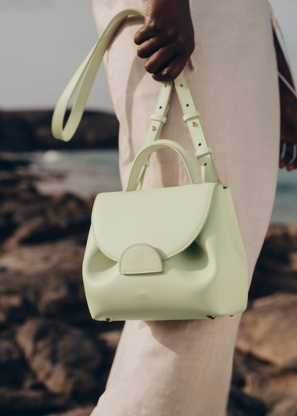 Nano Handbag - Smooth Aloe