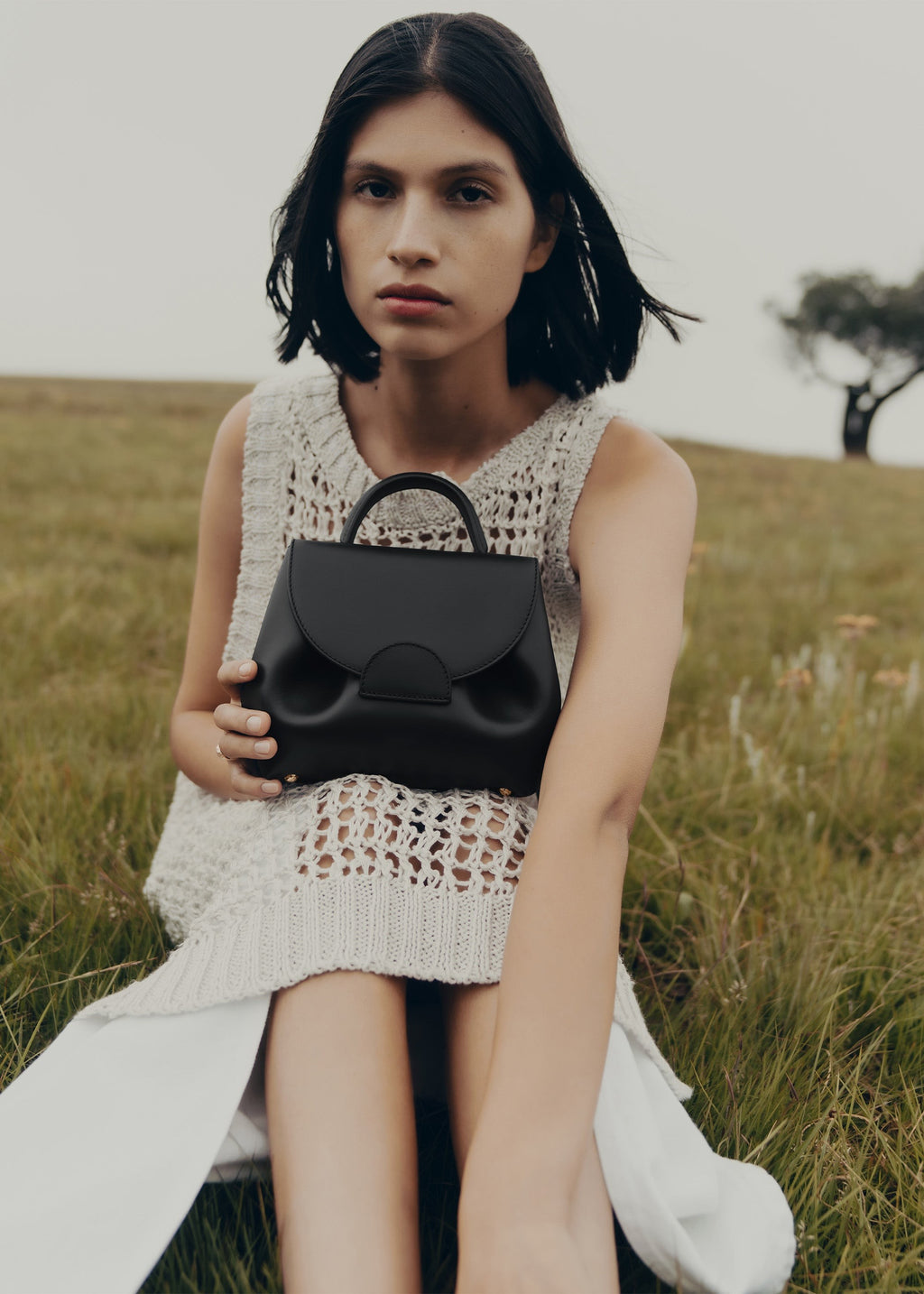 Nano Handbag - Smooth Black