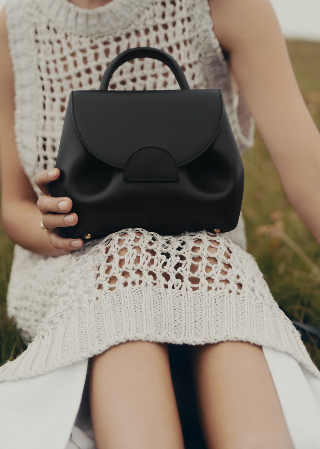 Nano Handbag - Smooth Black