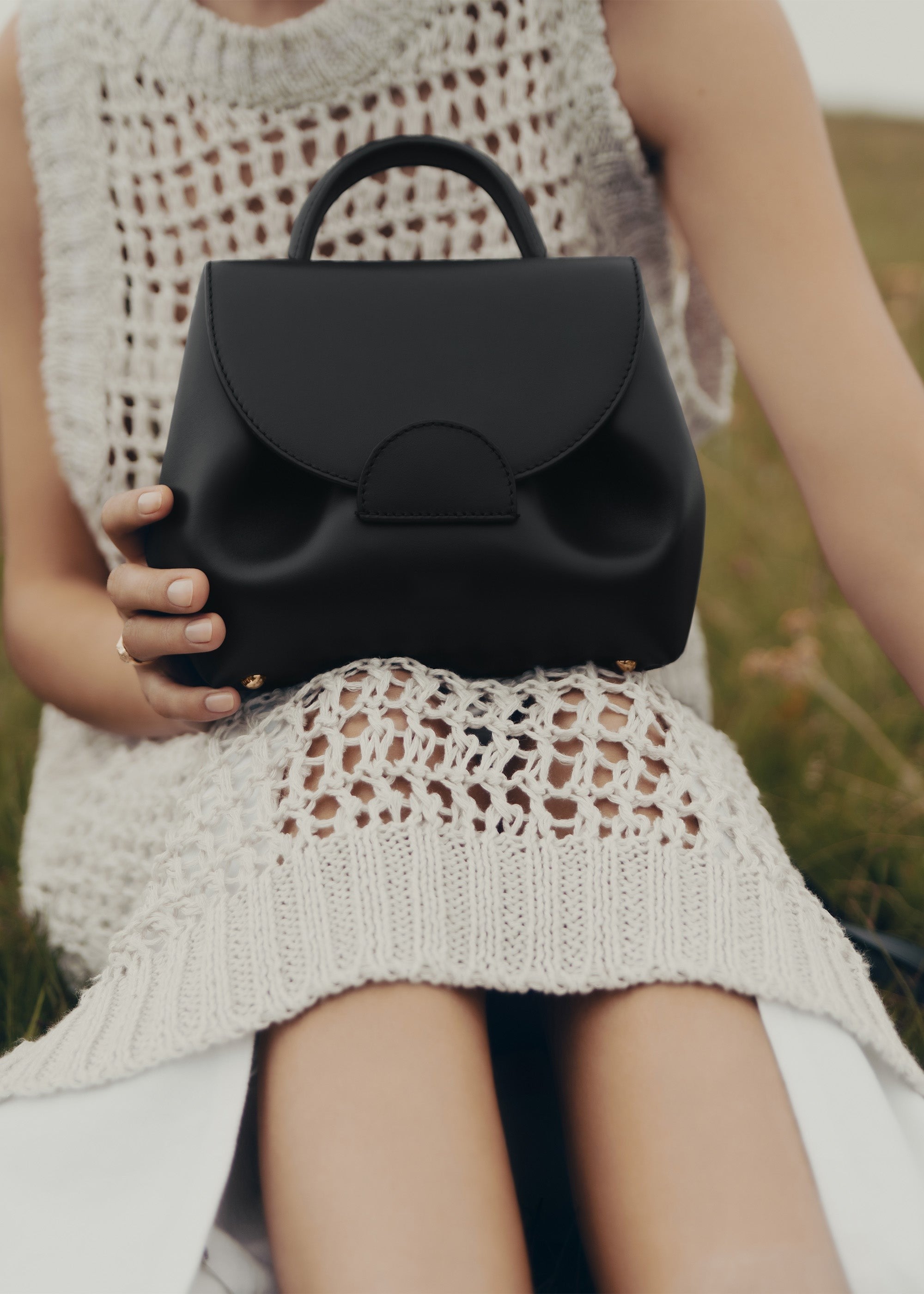 Nano Handbag - Smooth Black