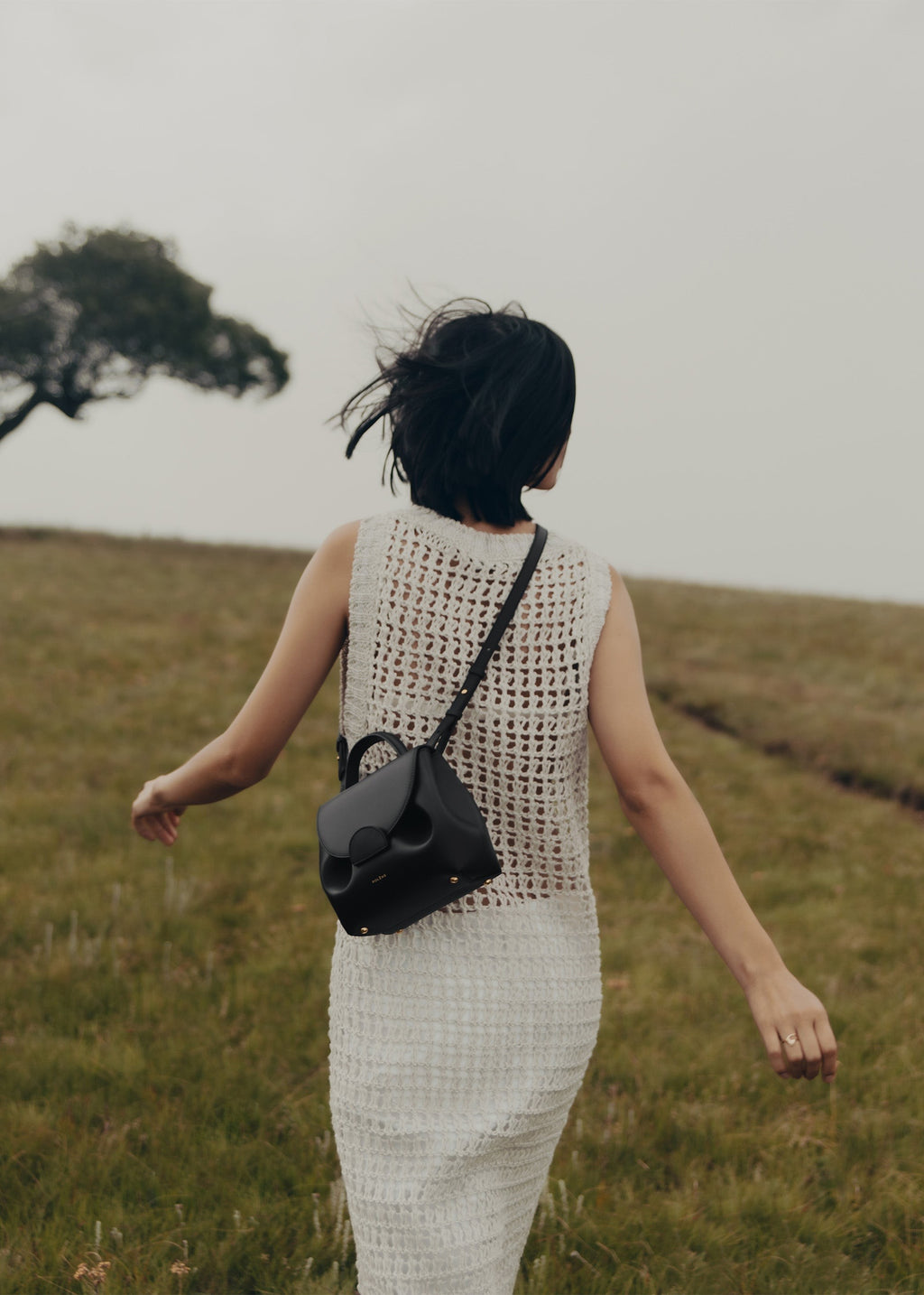 Nano Handbag - Smooth Black