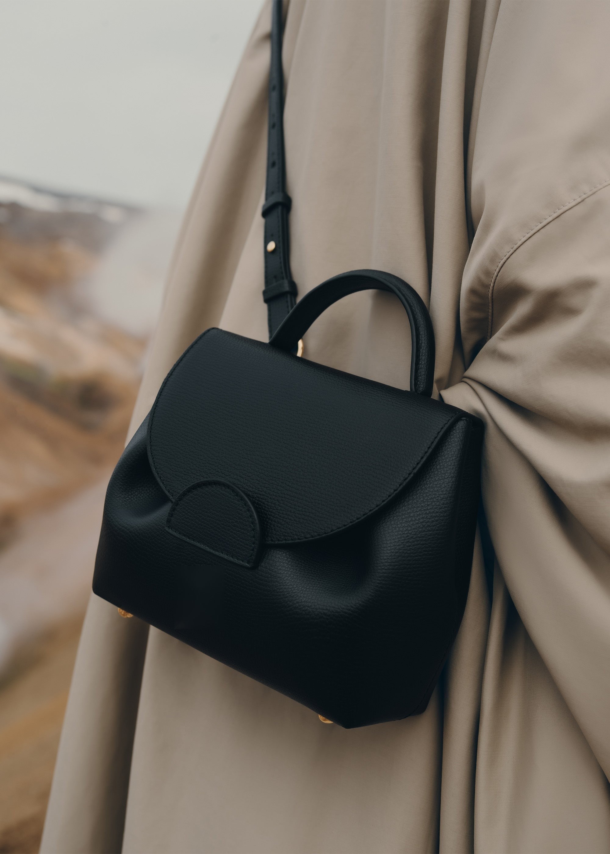 Nano Handbag - Textured Black