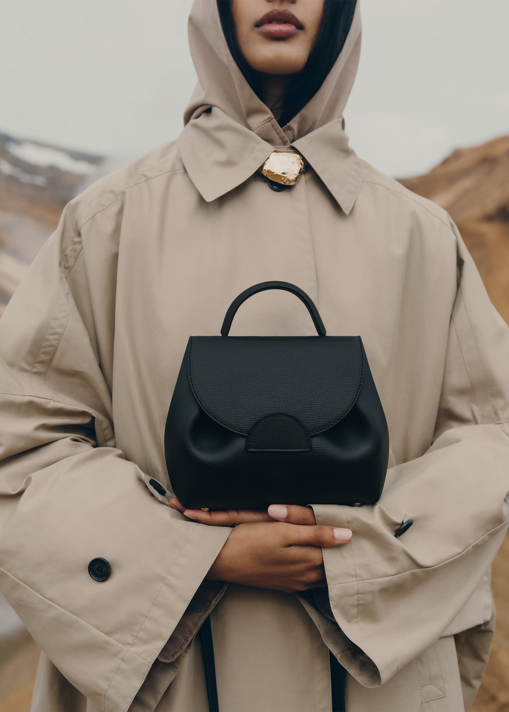 Nano Handbag - Textured Black
