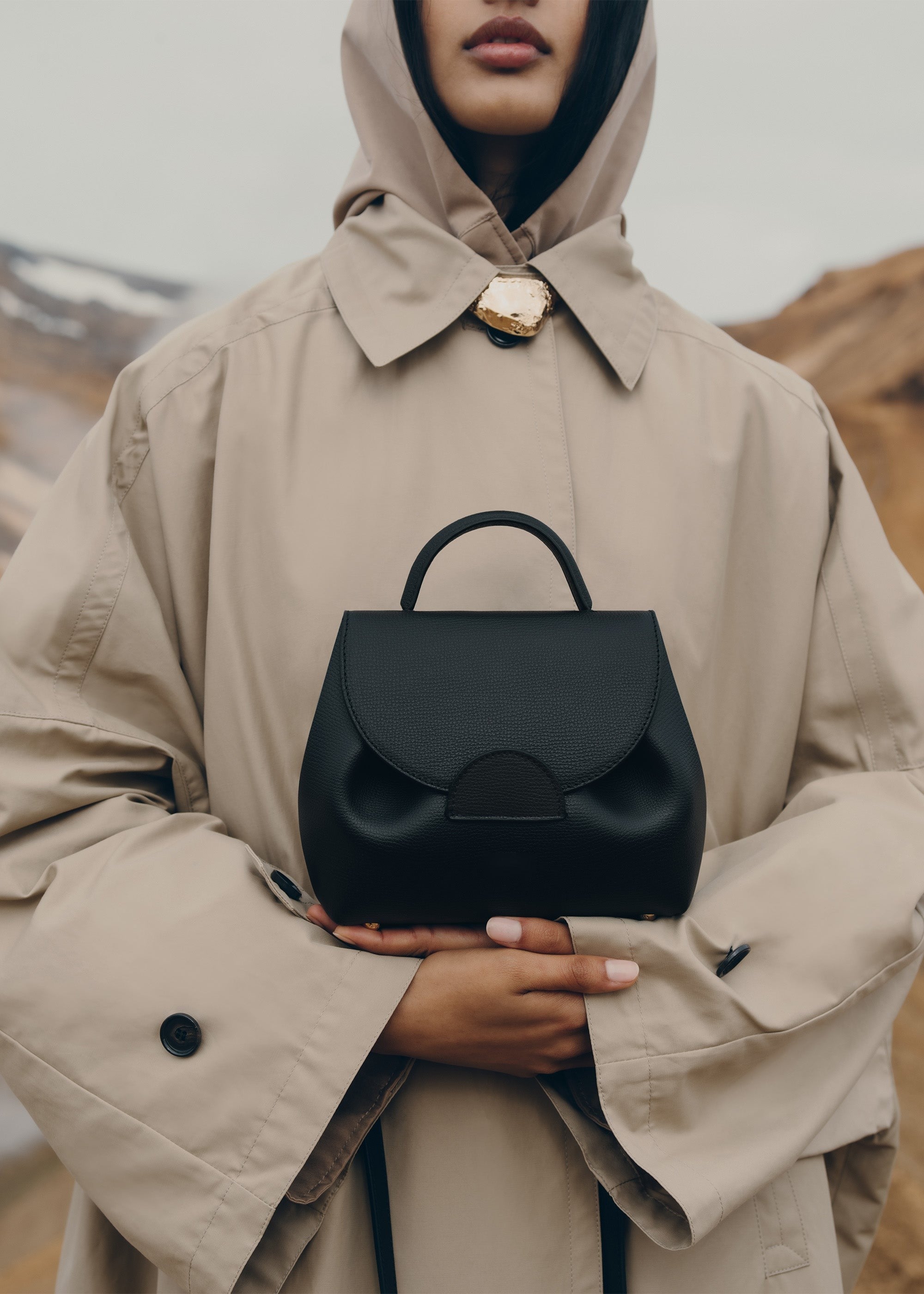Nano Handbag - Textured Black