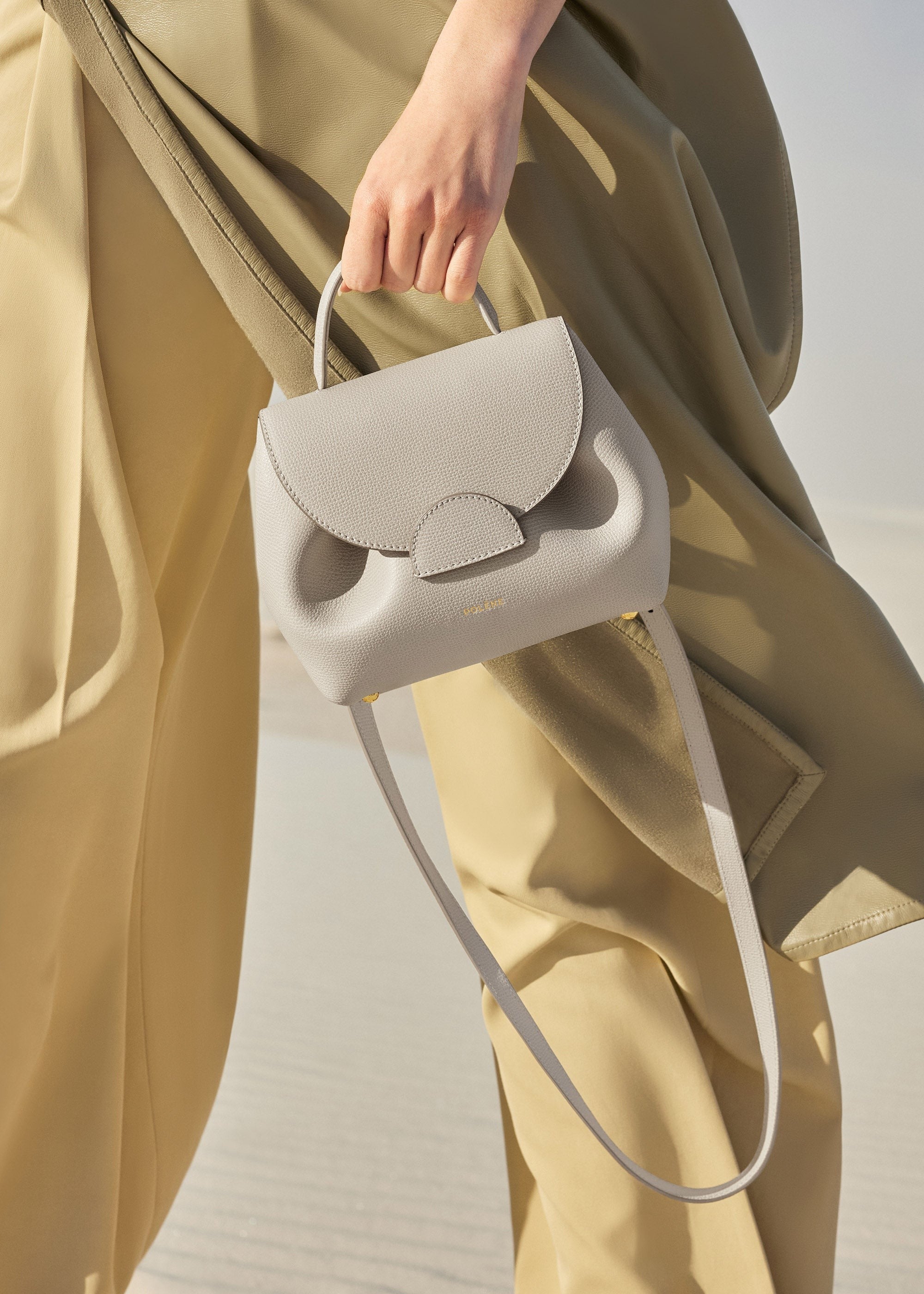 Nano Handbag - Textured Chalk