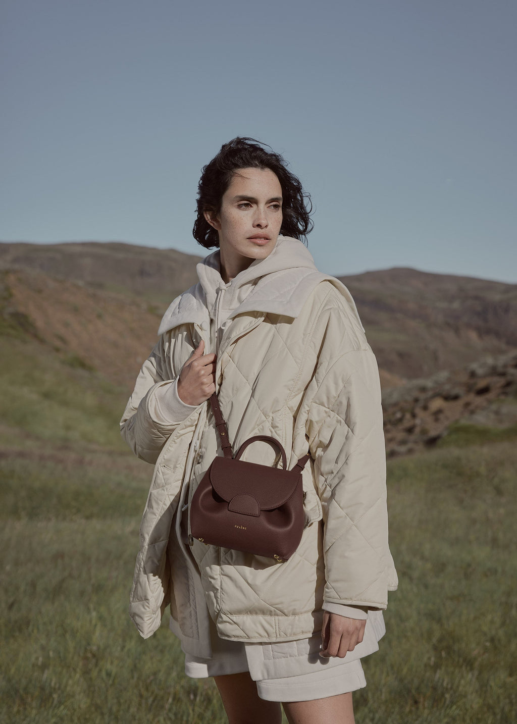 Nano Handbag - Textured Sandalwood