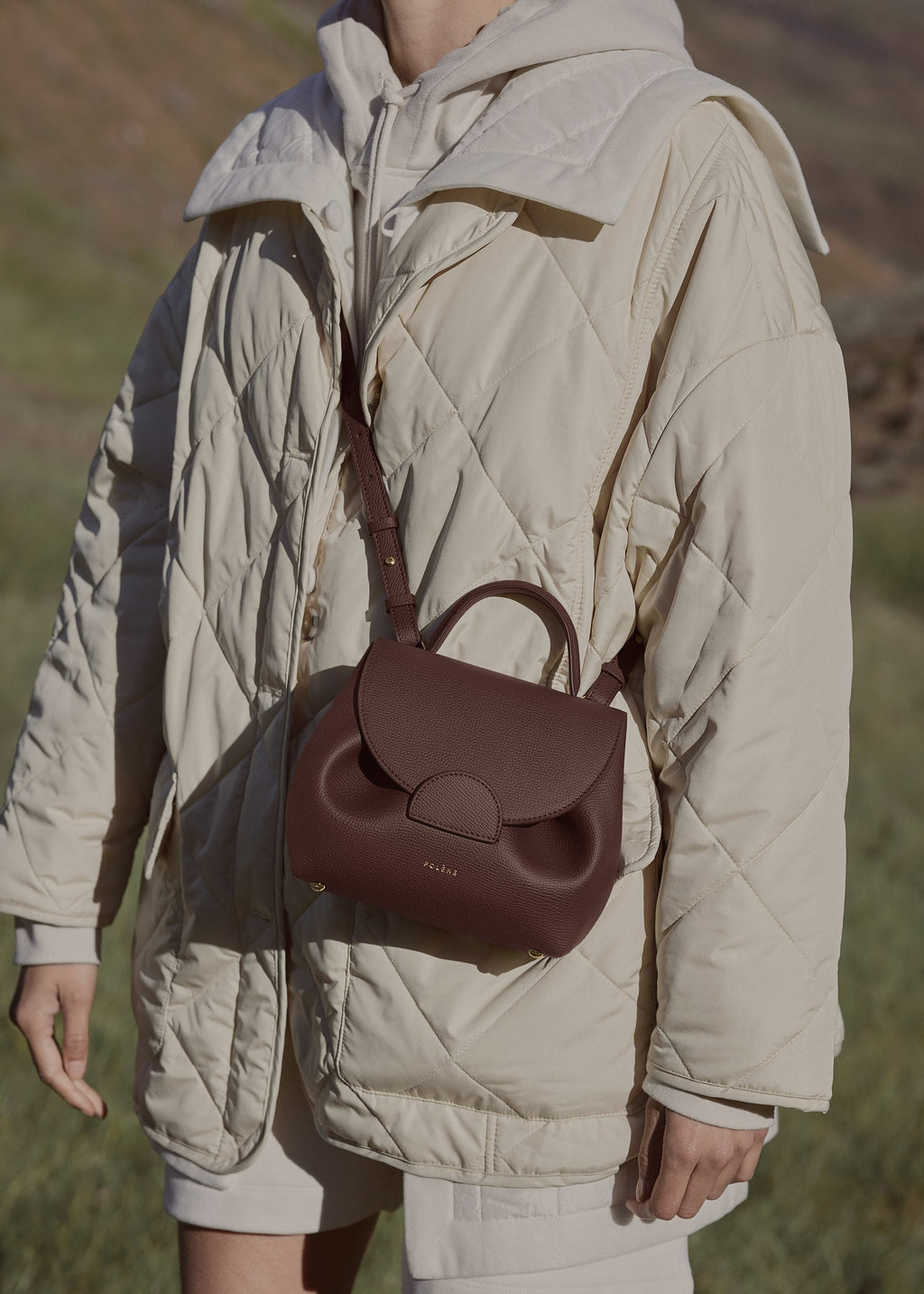 Nano Handbag - Textured Sandalwood