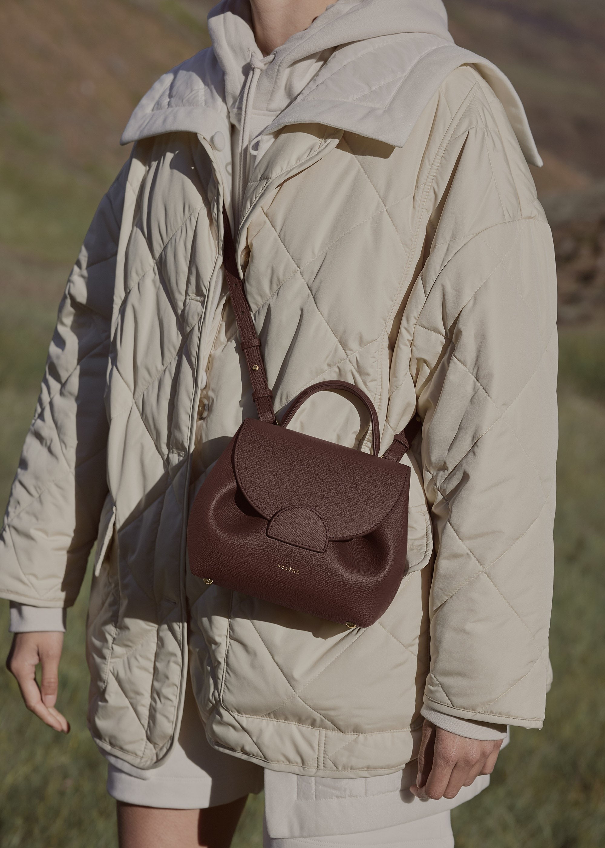 Nano Handbag - Textured Sandalwood
