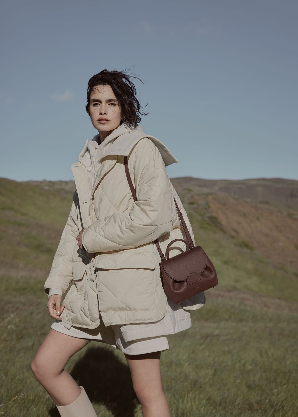 Nano Handbag - Textured Sandalwood