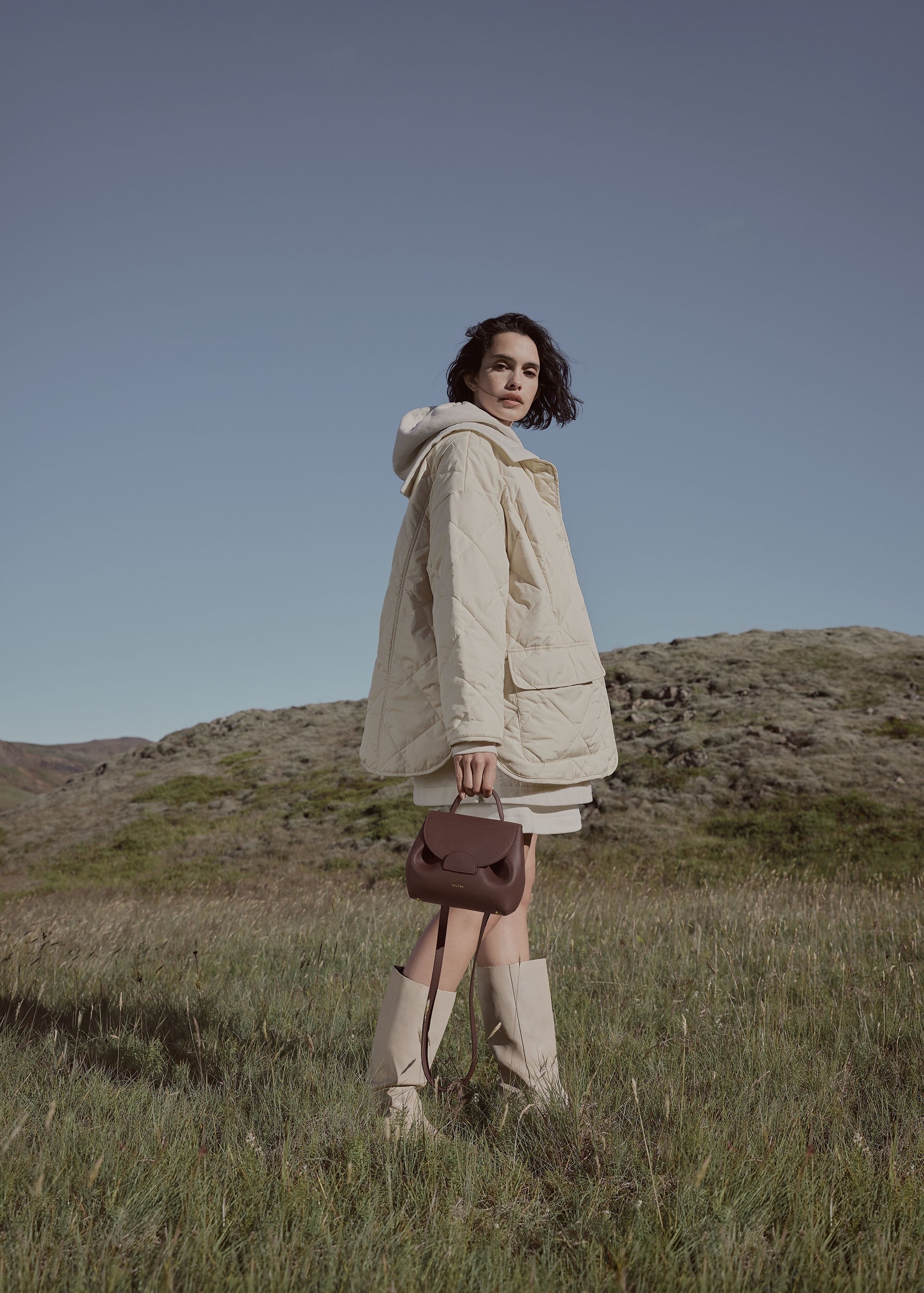 Nano Handbag - Textured Sandalwood