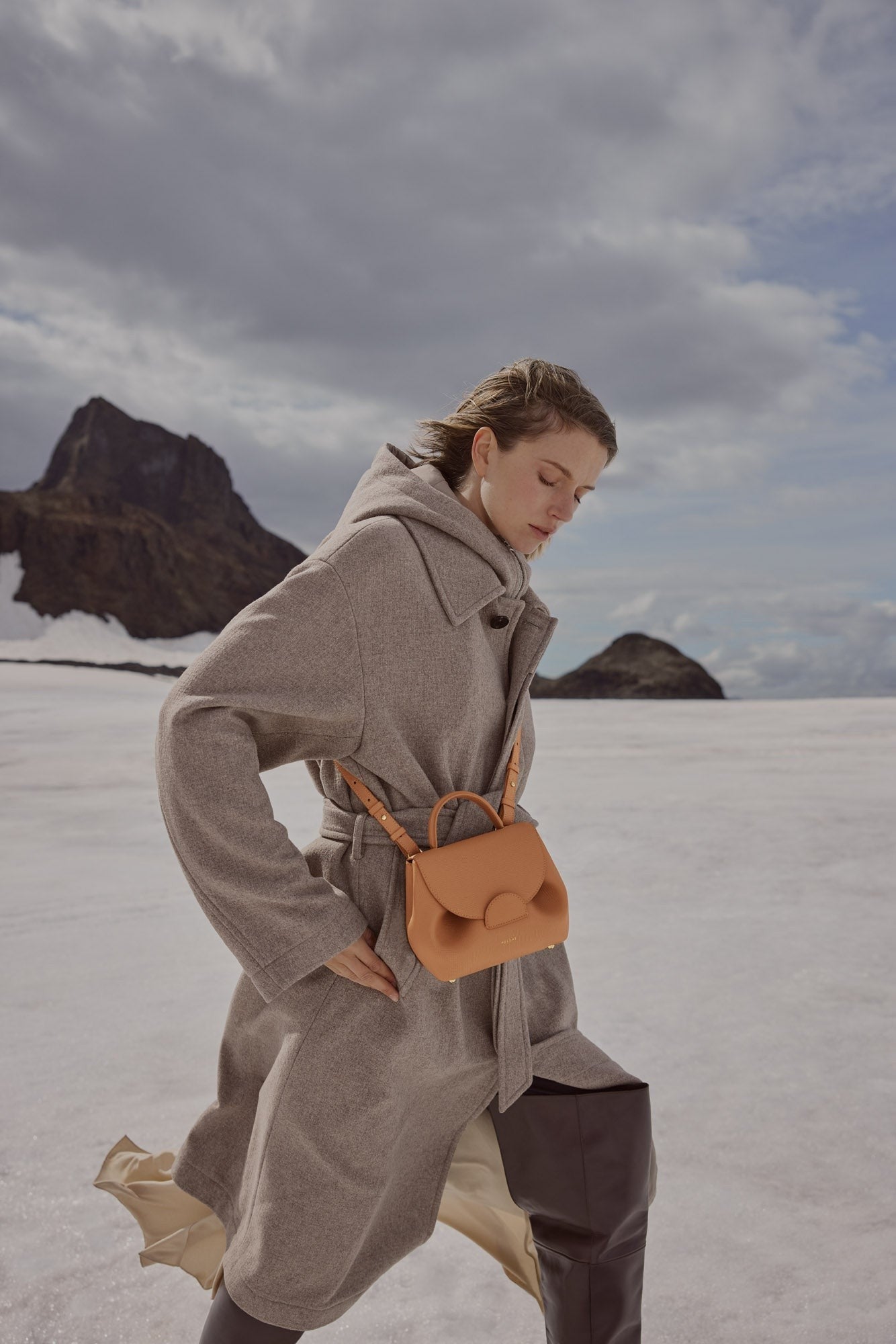 Nano Handbag - Textured Tan