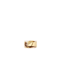 Ring - Gold Gilded with Camel Leather