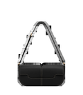 Handbag - Smooth Black with Ecru Stitching