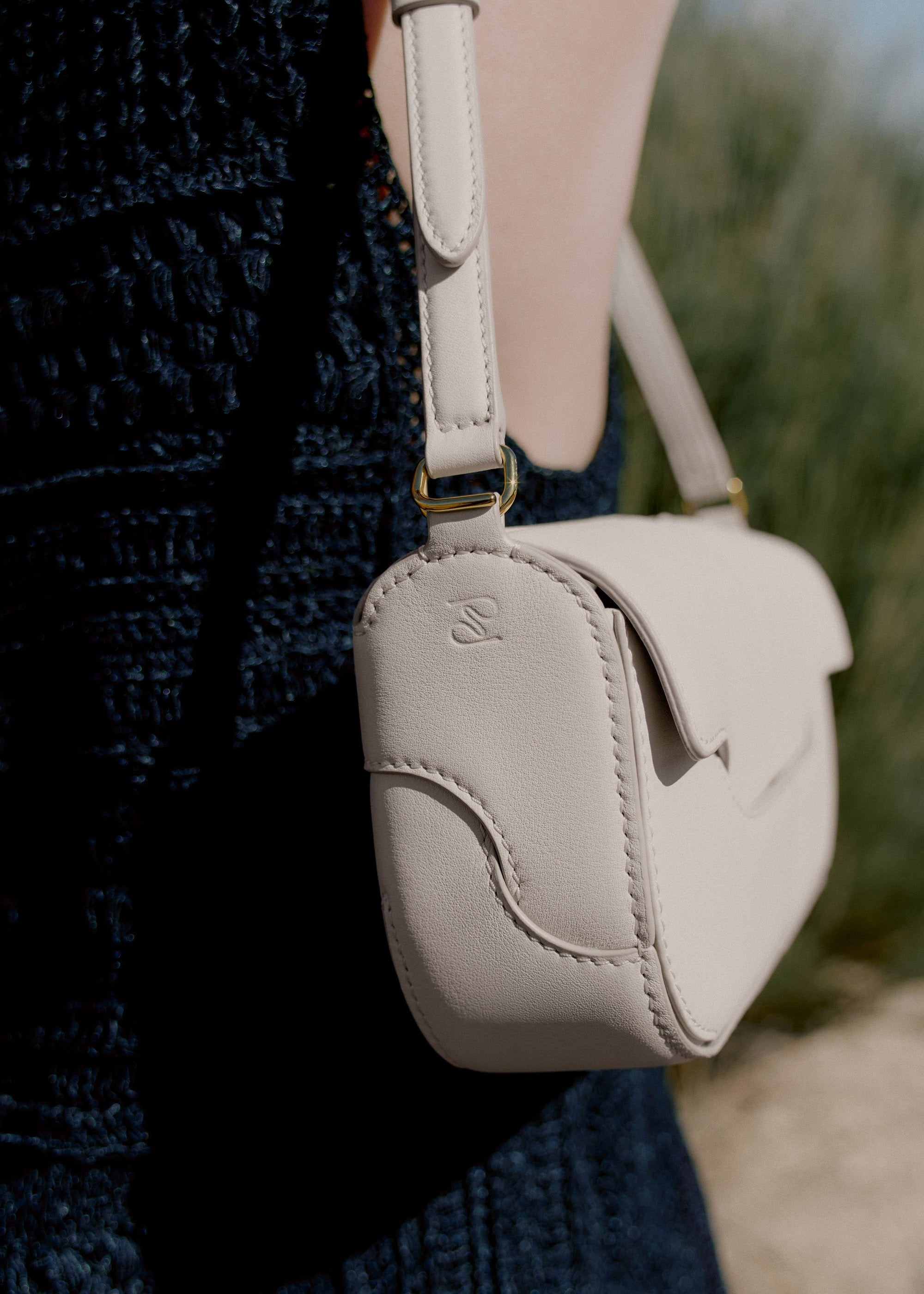 Handbag - Smooth Chalk