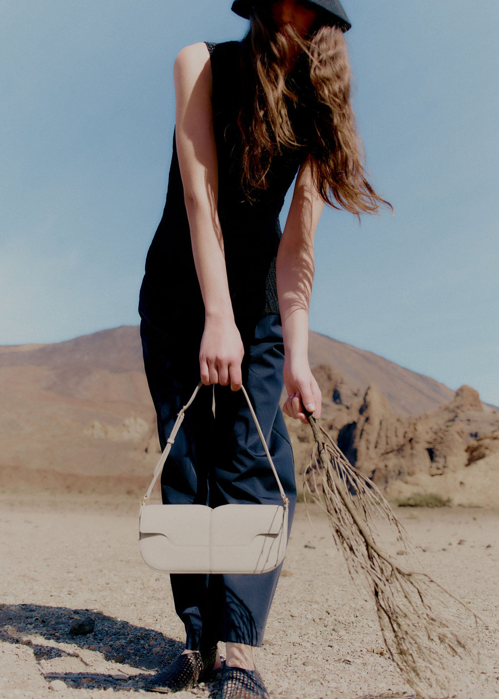 Handbag - Smooth Chalk