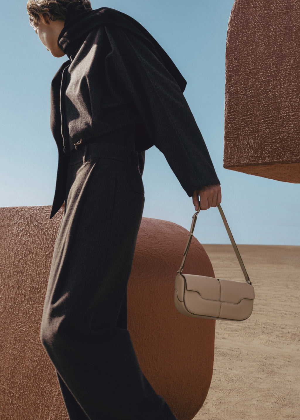 Handbag - Smooth Taupe
