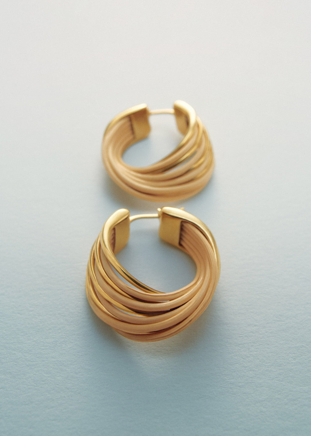 Hoop Earrings - Rattan