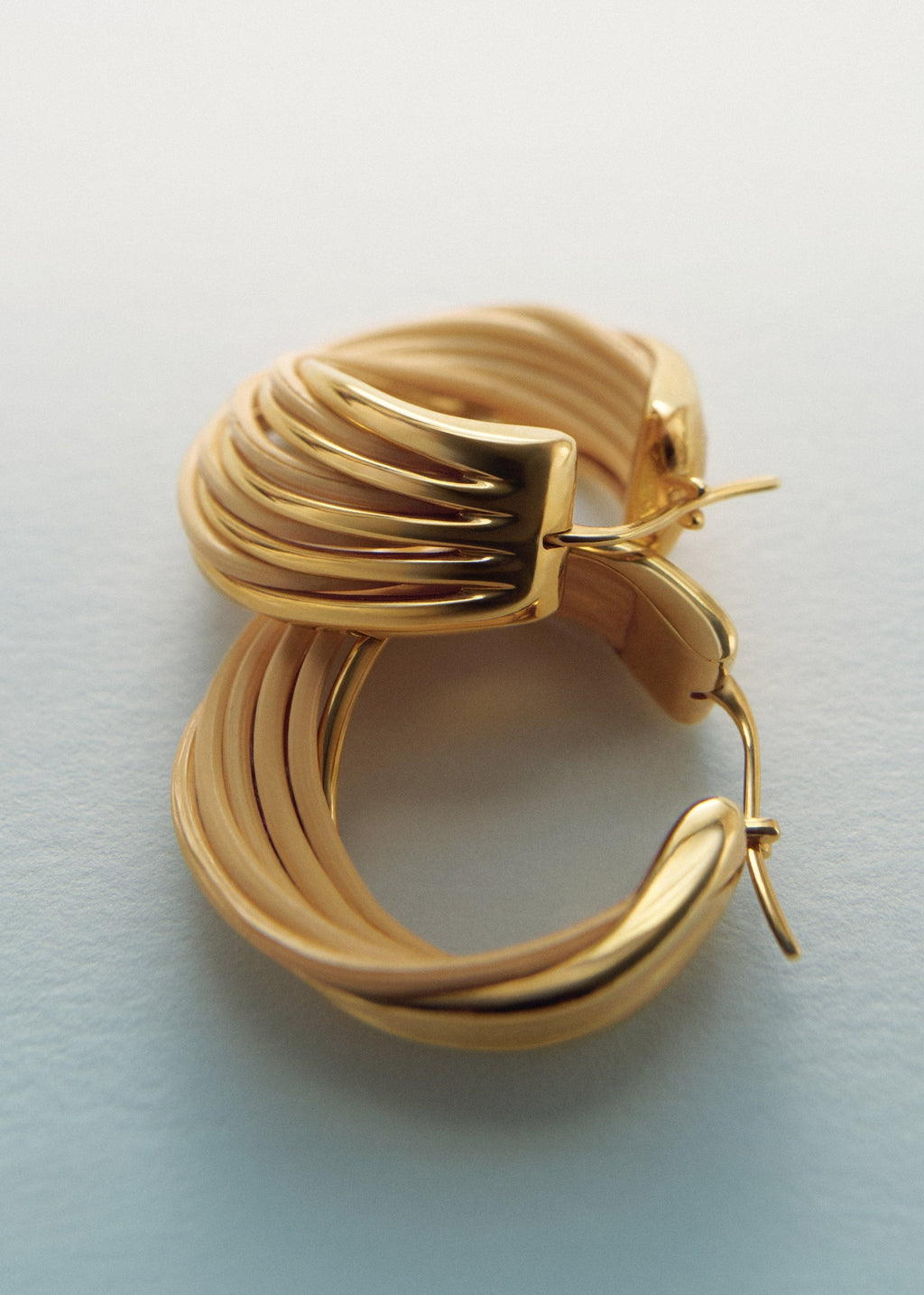 Hoop Earrings - Rattan