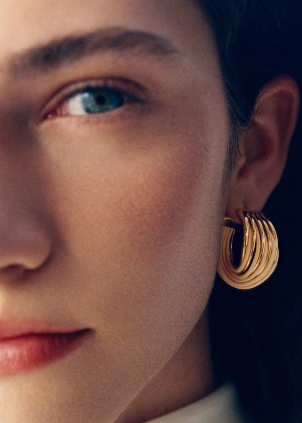 Hoop Earrings - Rattan