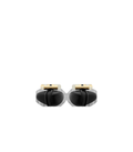 Stud Earrings - Black Marble