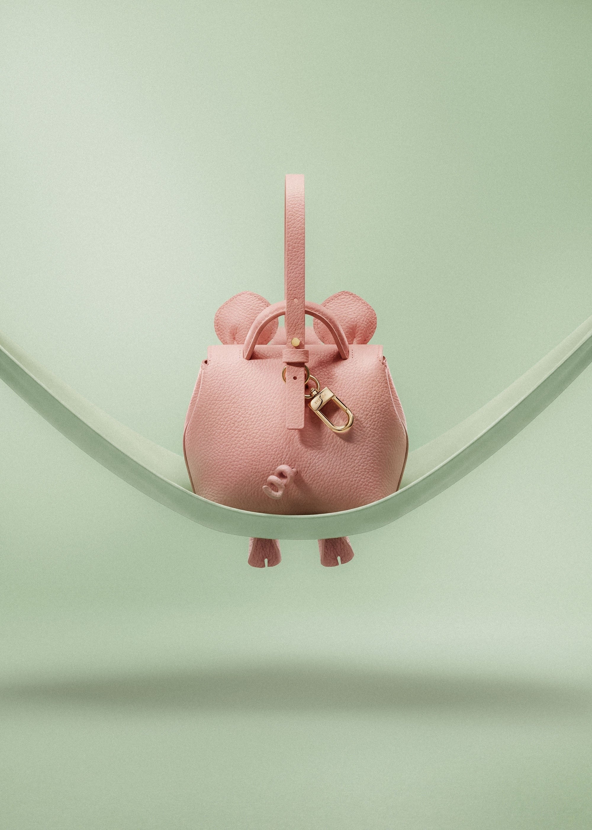 Animal Bag Charm - Nude