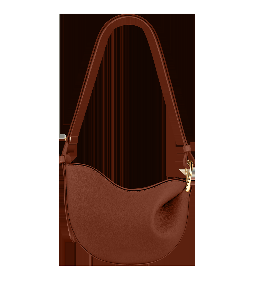 Handbag - Textured Cognac