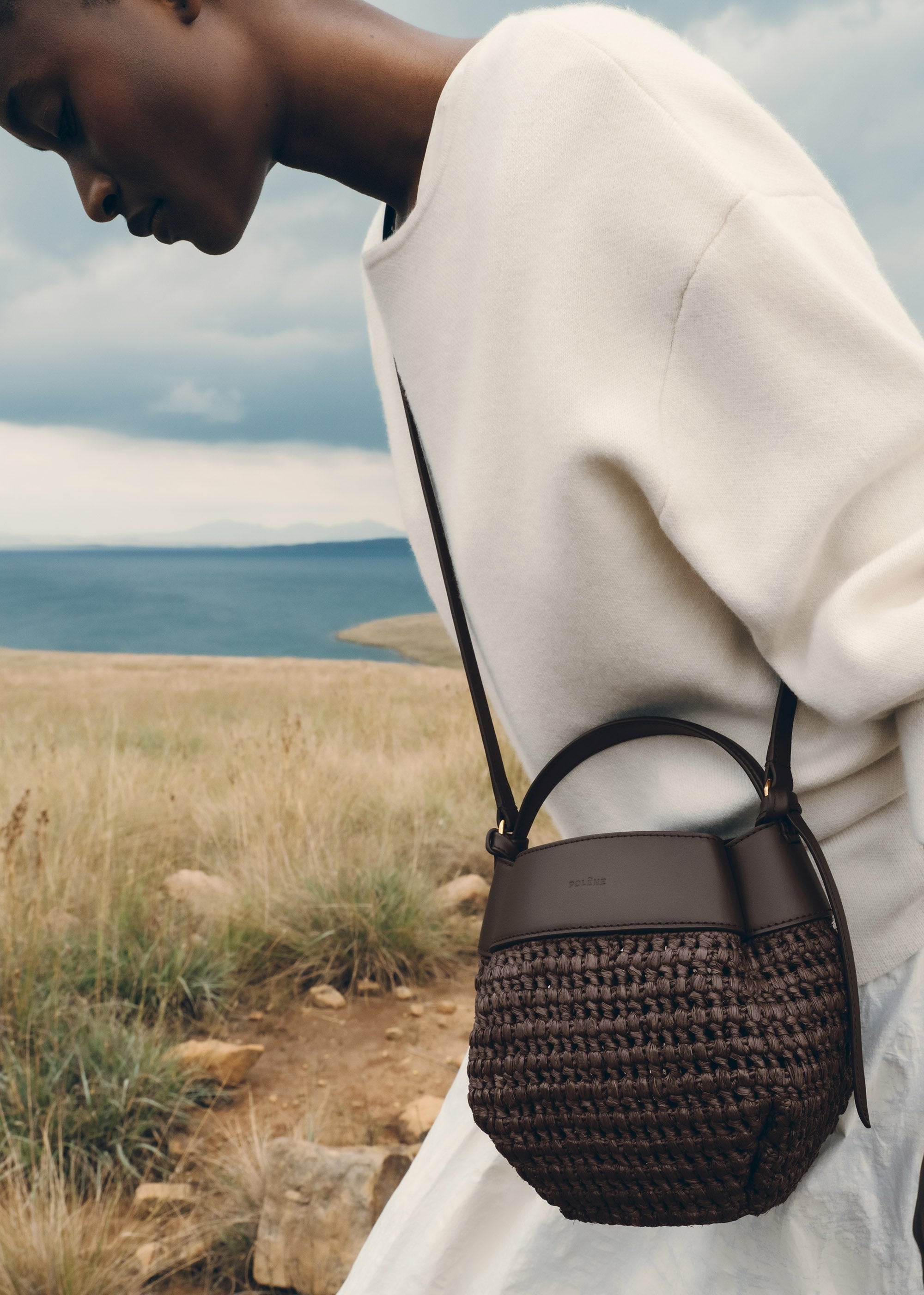 Handbag - Raffia Ebony